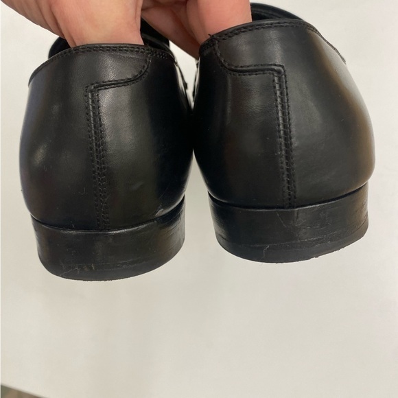 Salvatore Ferragamo || Mattia Side Buckle Dress Slip‎ On Loafers Black Silver 9 main image 8